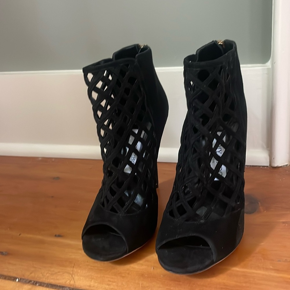 Jimmy Choo “Drift” suede heels